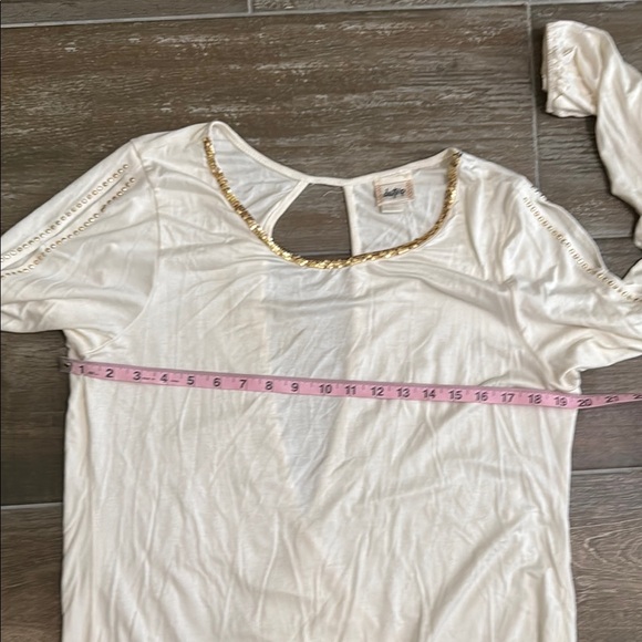 Daytrip Cream Embellished Cut Out Blouse - Picture 9 of 10